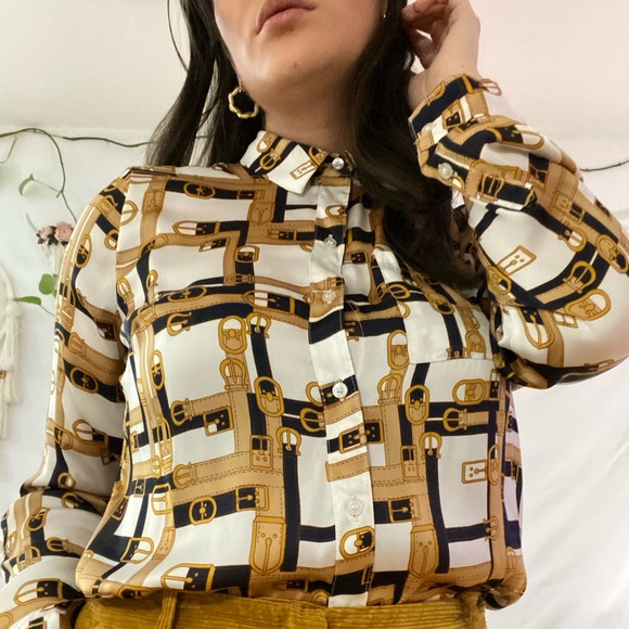 98s Outback Red Belt Blouse 